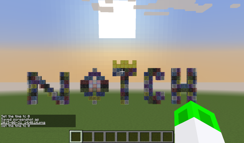 He made you this, "Because Notch is awesome."