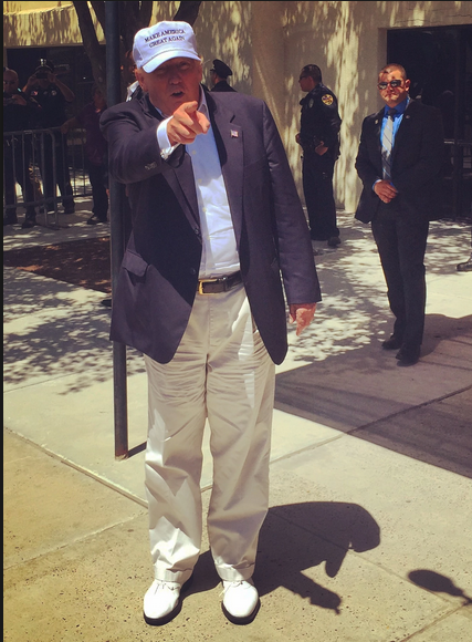 Can we deport this asshole's wardrobe adviser?